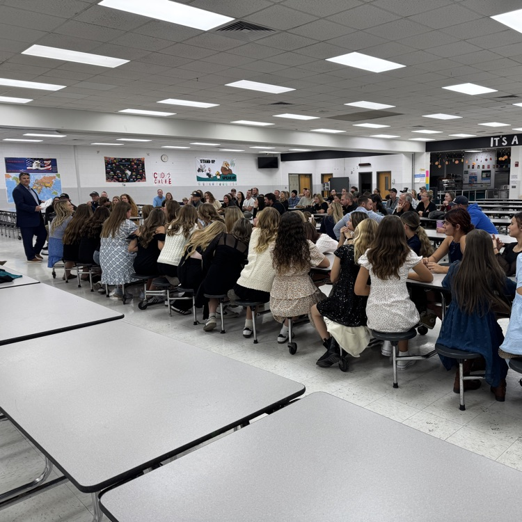 students at sports awards