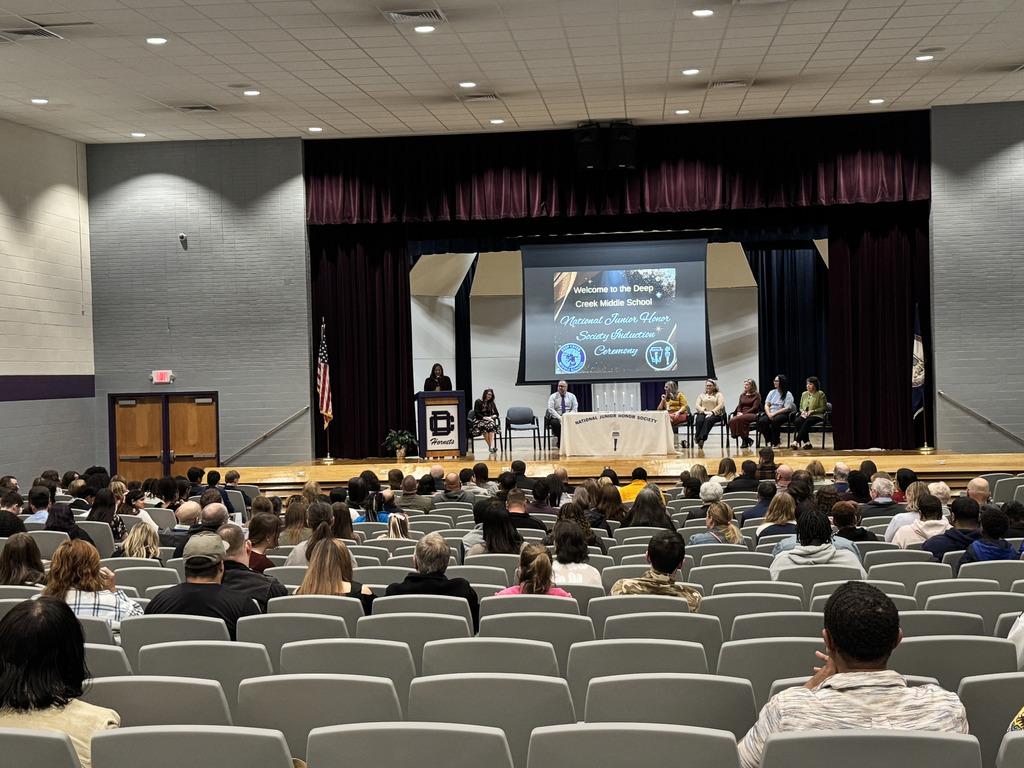 Everyone at national junior honor society induction