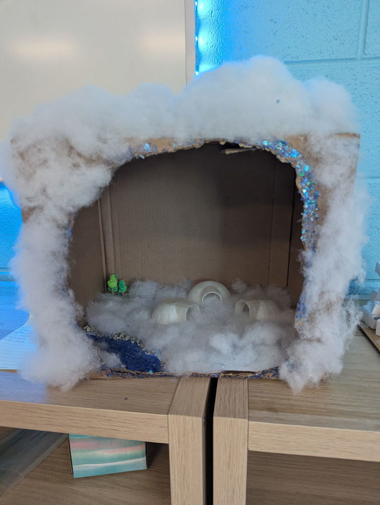 Student rendition of an indigenous dwelling