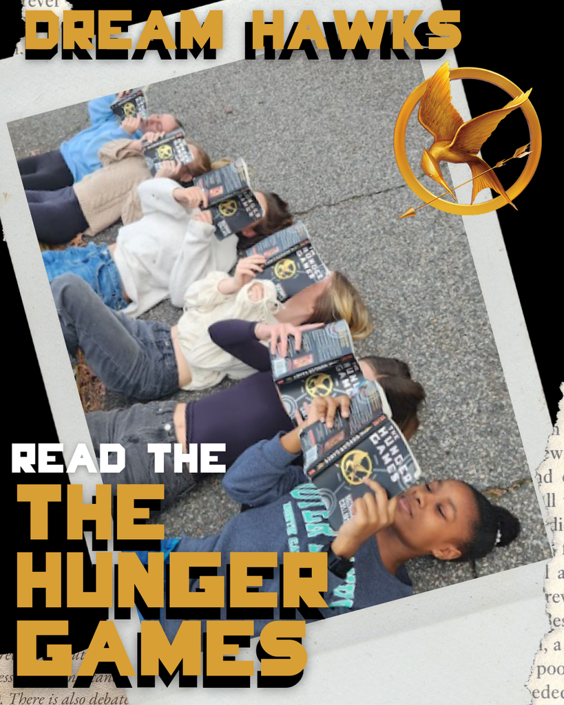 Students reading the Hunger Games from Dream Hawk Team