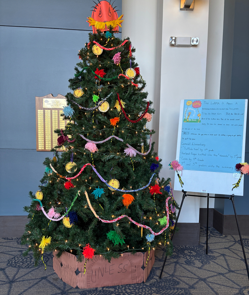 Lorax themed Christmas tree