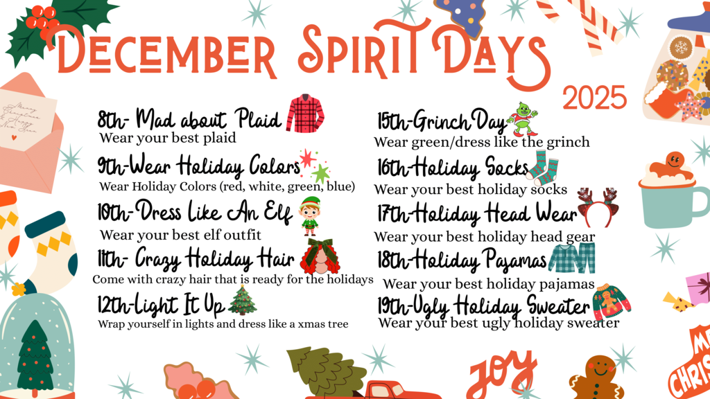 English Spirit Days descriptions