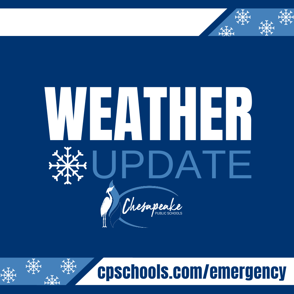 Weather update graphic