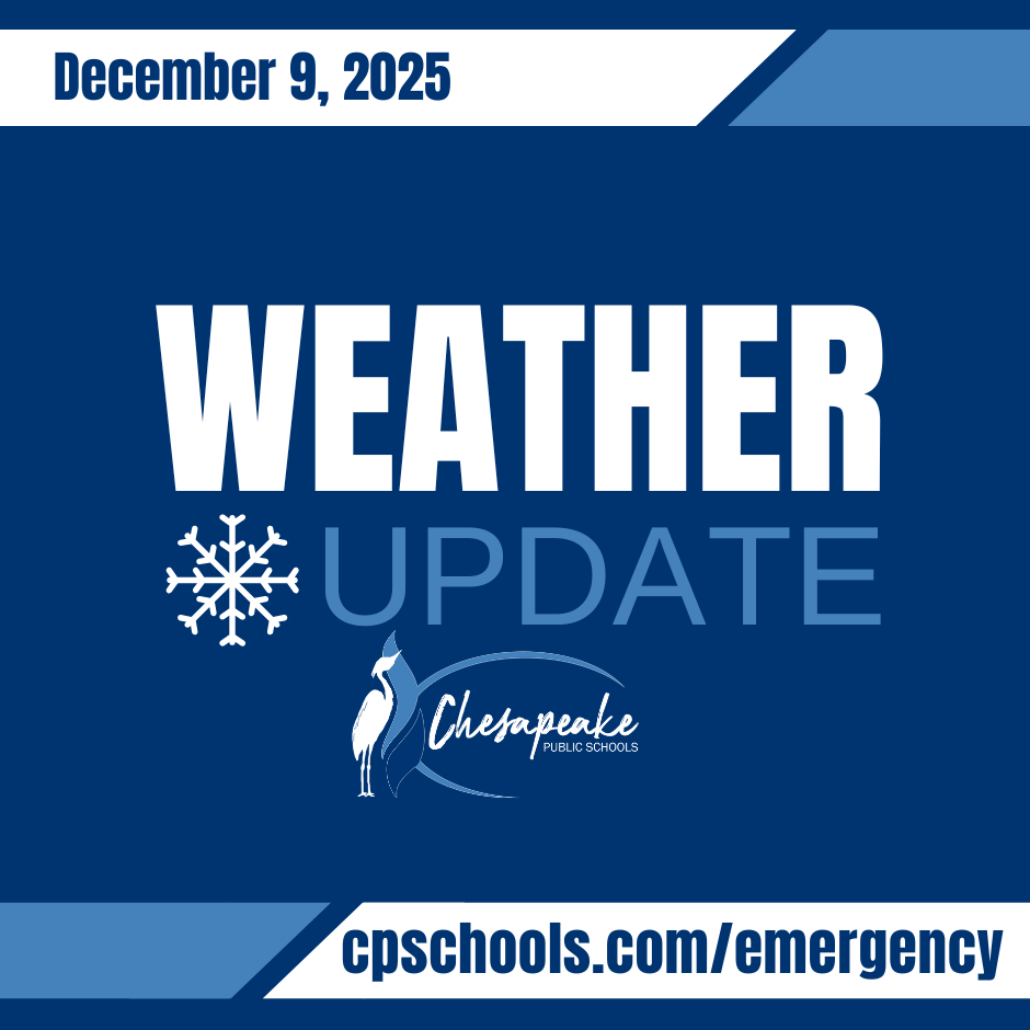 Weather update graphic