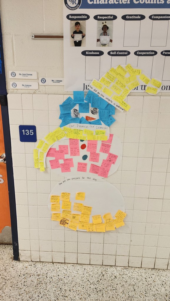 Clark-Thomas and Coleman's Class Snowman