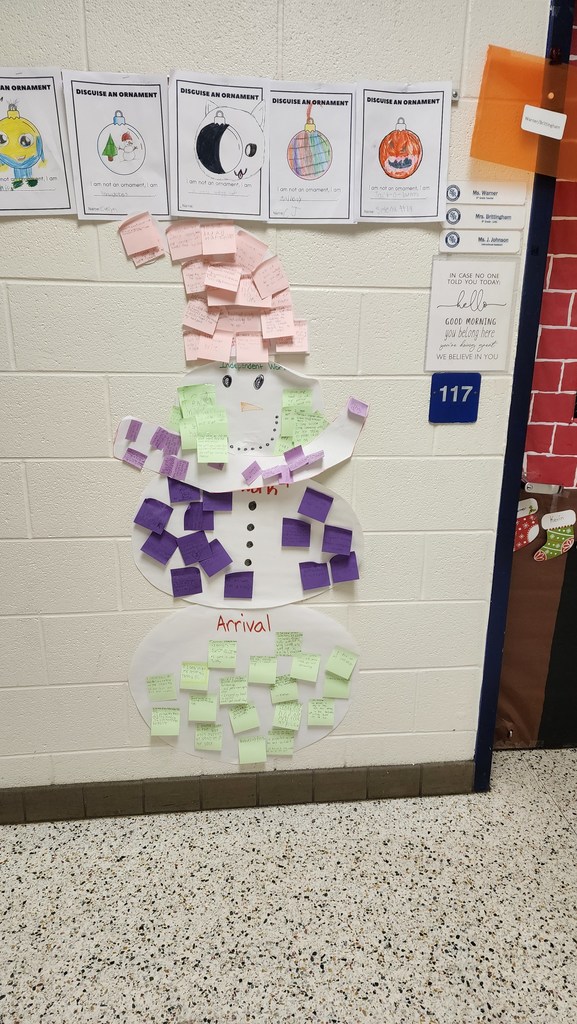 Warner & Brittingham's Class  Snowman in the halls