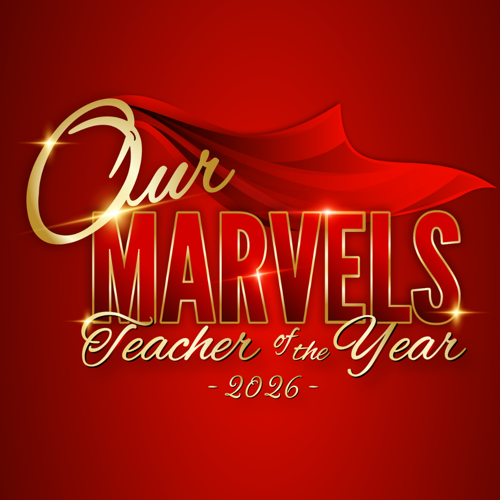 red and gold our marvels graphic