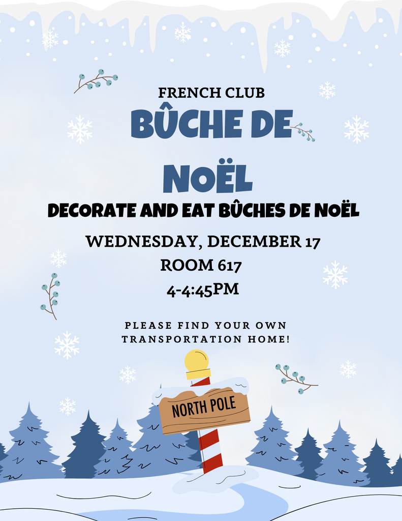 French Club Flyer for meeting