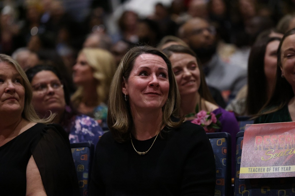 teacher of the year crying happy tears