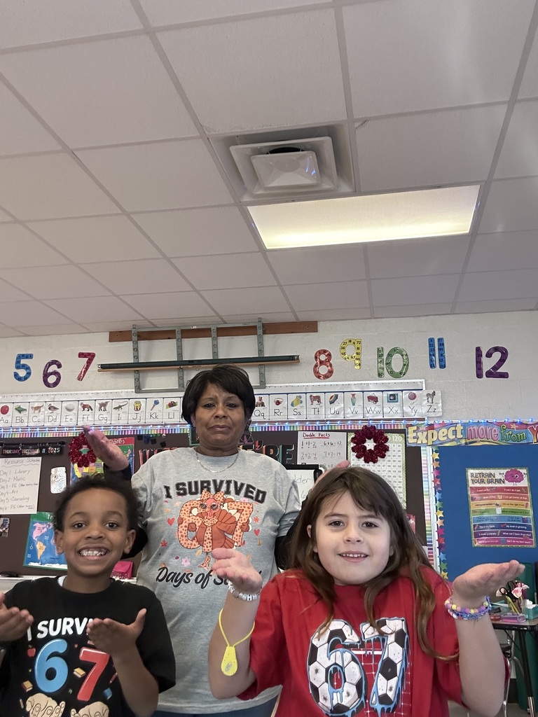 students and staff on spirit day