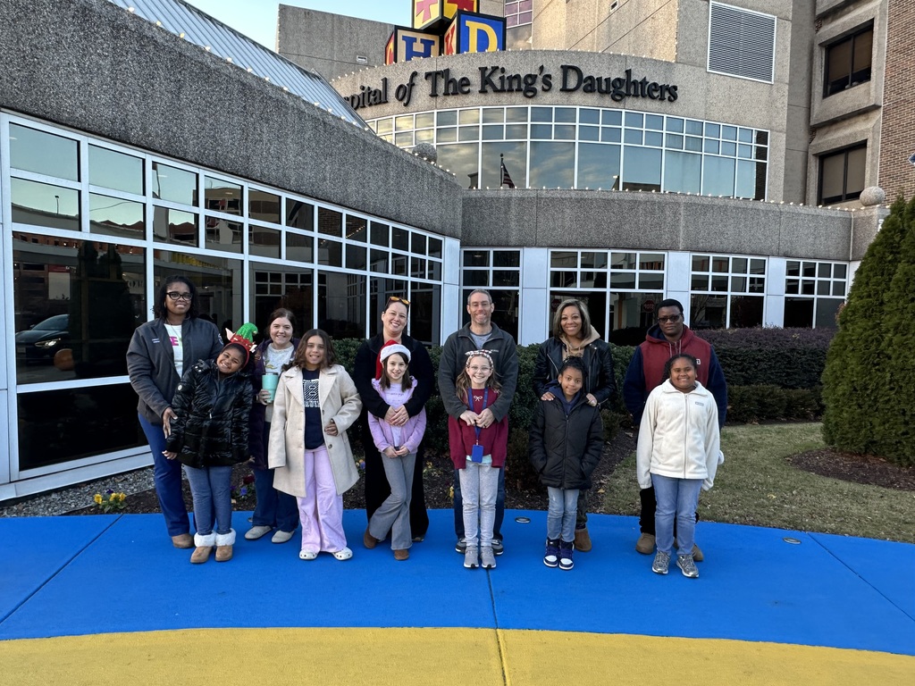 SCA students dropping off donation at CHKD