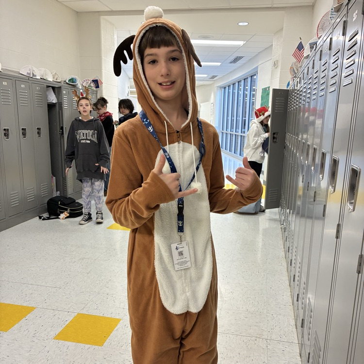 student as a reindeer