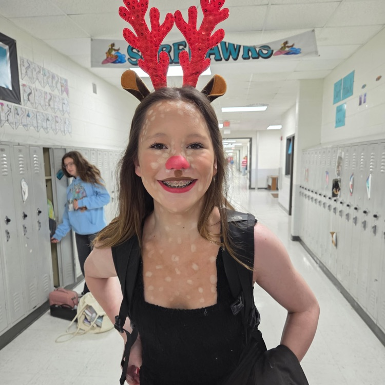 student as a reindeer