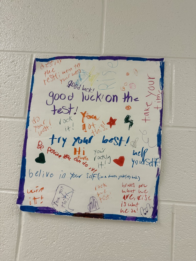 RISE poster created eith positive messages