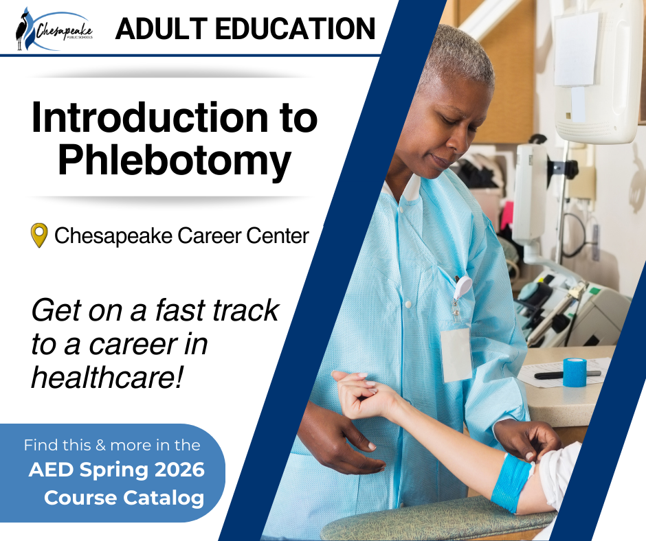 Introduction to Phlebotomy graphic with image