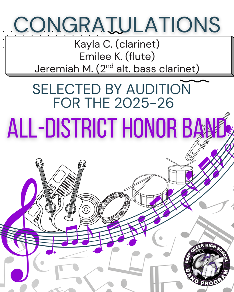 All District Band flyer