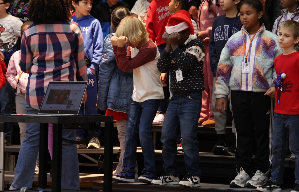 boys practicing for performance