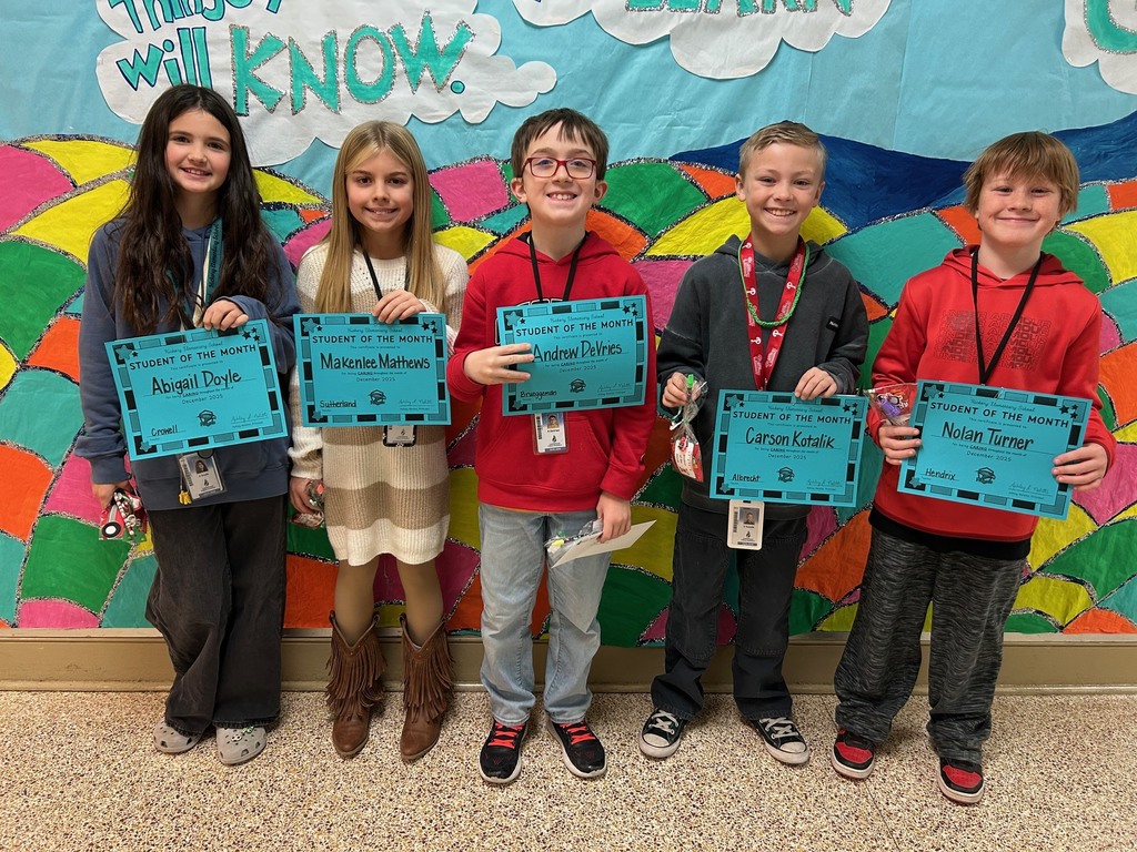 December student of the month