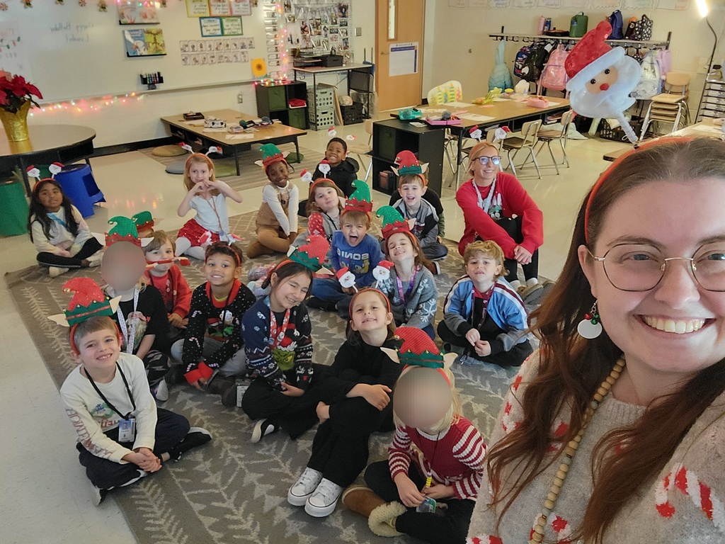 Holiday party time with Miss Stafford and her little elves.