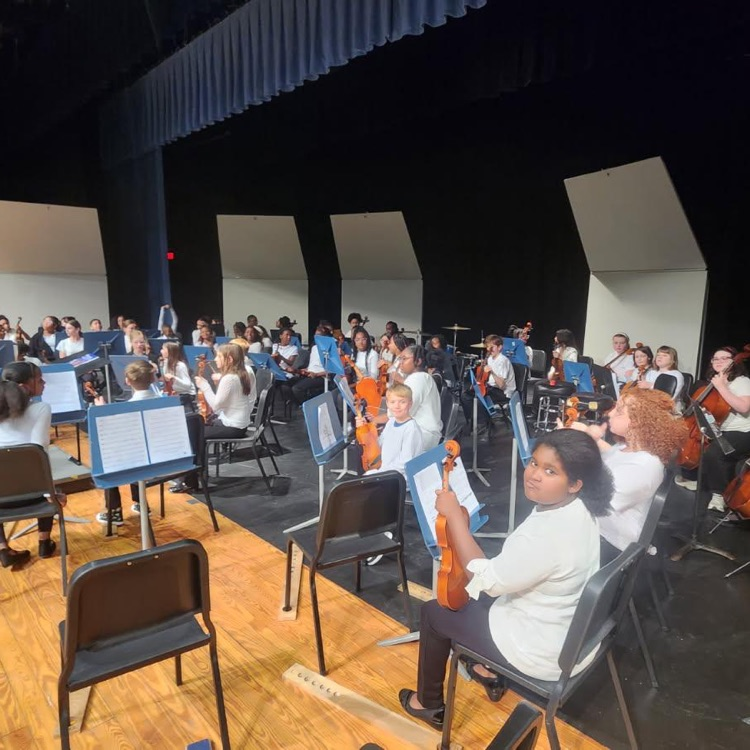 strings students on stage 