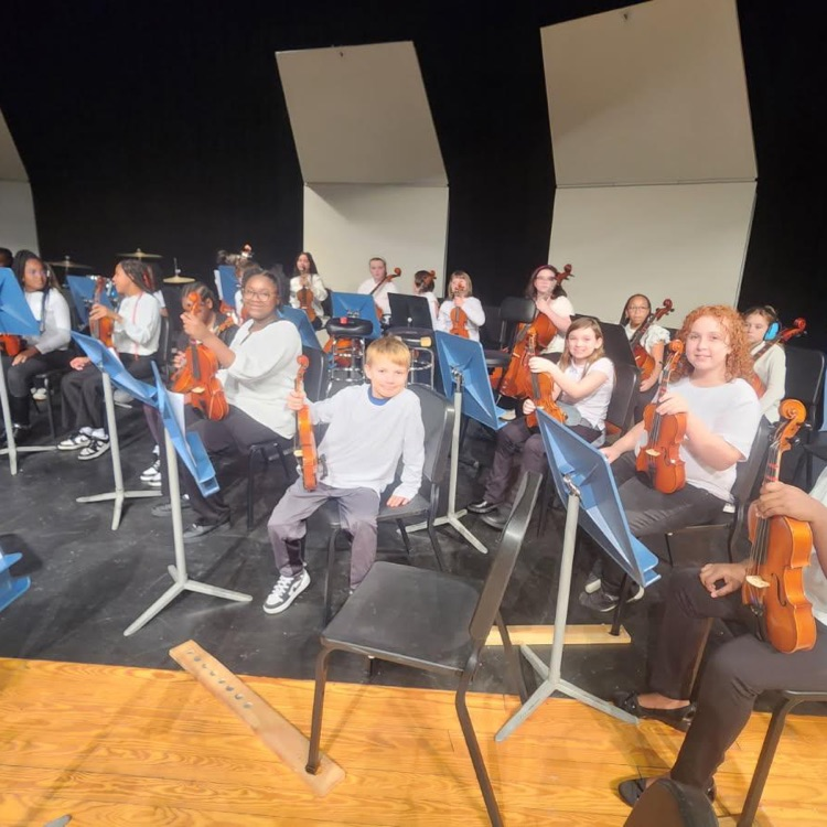 strings students on stage