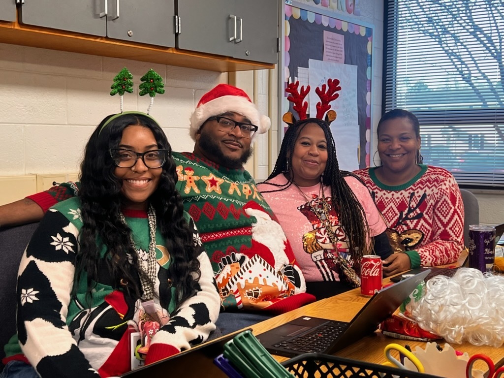 More staff for Ugly sweater day