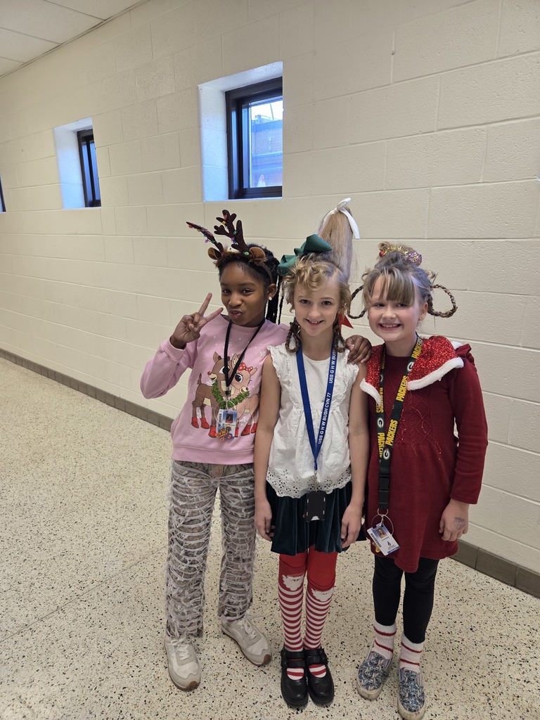 Three students for favorite holiday character day