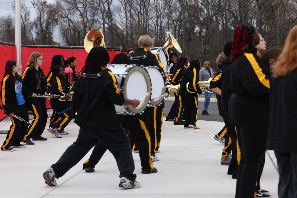 OSHS band playing and dancing