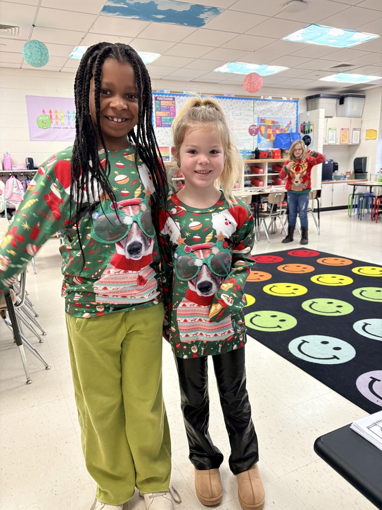 Twinning in Mrs. Rosenberg's class this holiday season.