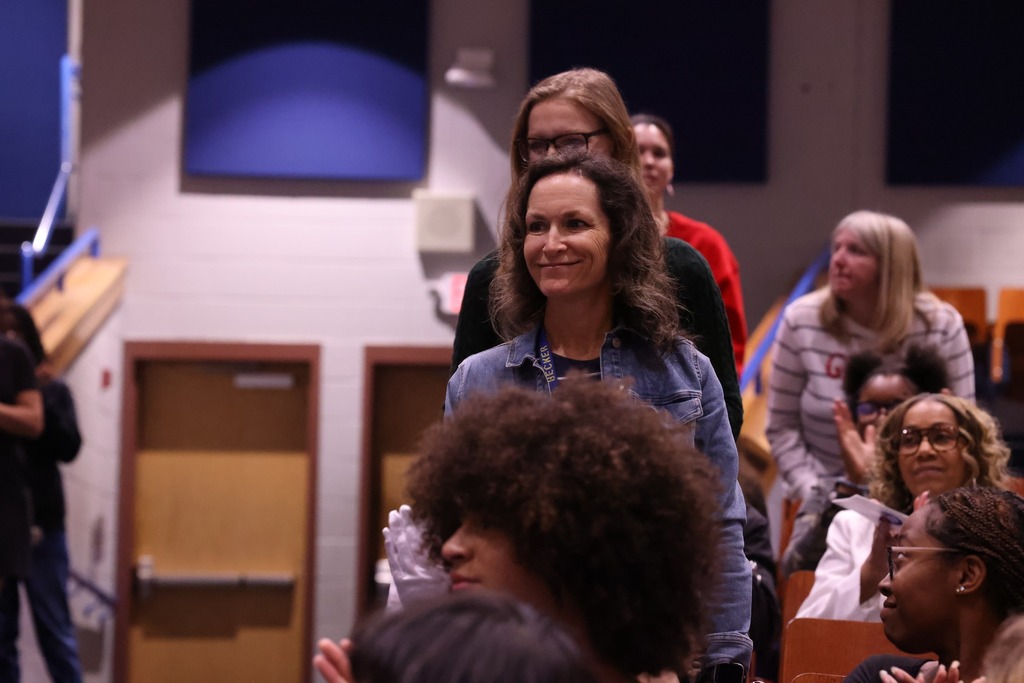 Teachers being recognized.