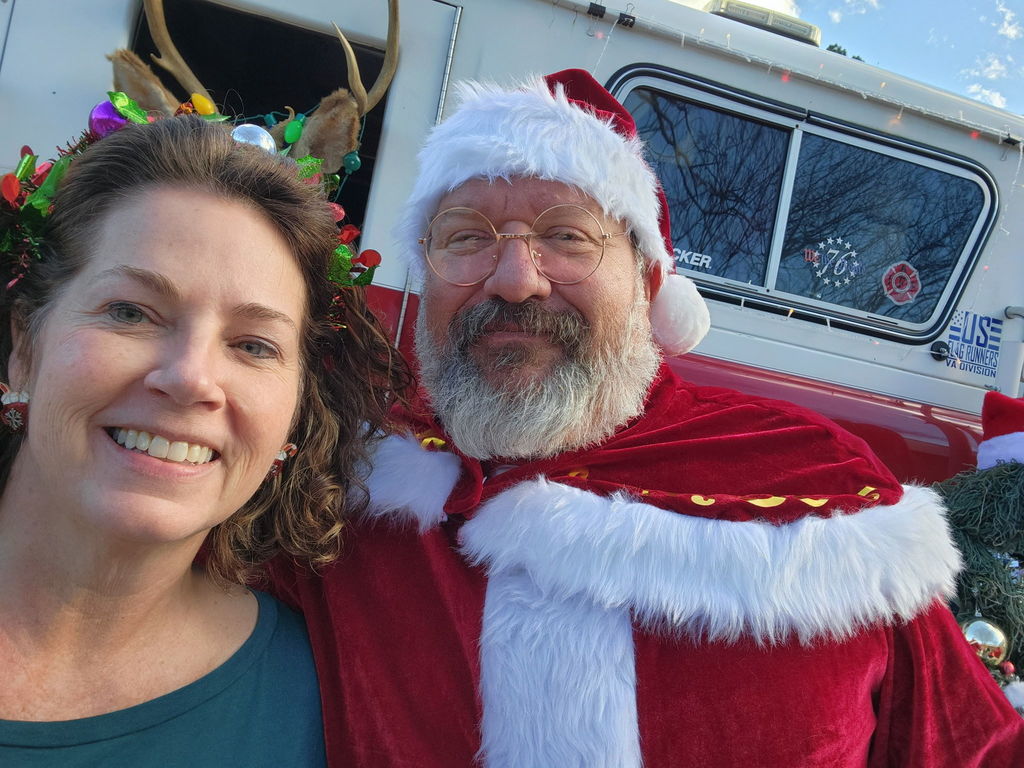 Principal with Santa