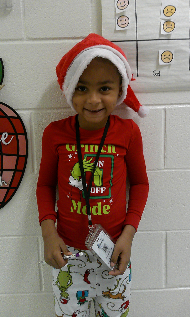 Justin Scott- citizen of the month for his class