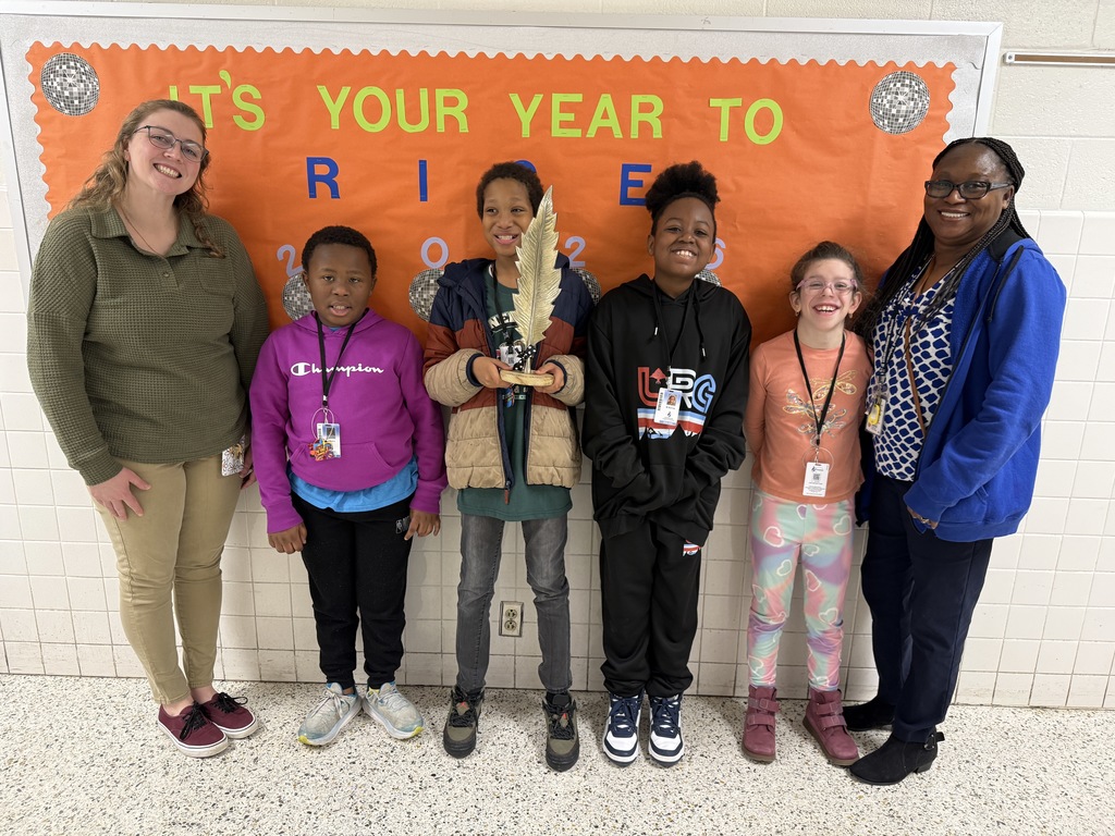 Mrs. Ingalls' and Mrs. Watson's class with the Feather of honor