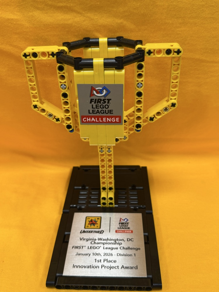 FIRST LEGO League Challenge team trophy 