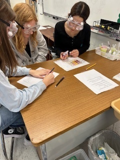 students in a lab for science class