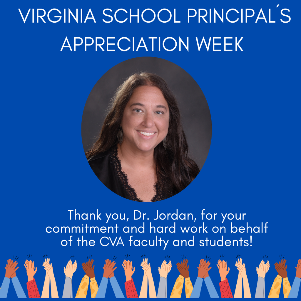 flyer with information about VA school principals week