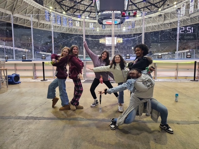 5th grade took learning on the road with a field trip to the Norfolk Scope! Our students visited with the Norfolk Admirals for a fun-filled lesson on force and motion—science in action, hockey-style!