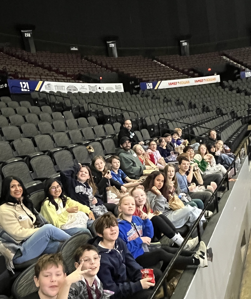 5th grade took learning on the road with a field trip to the Norfolk Scope! Our students visited with the Norfolk Admirals for a fun-filled lesson on force and motion—science in action, hockey-style!