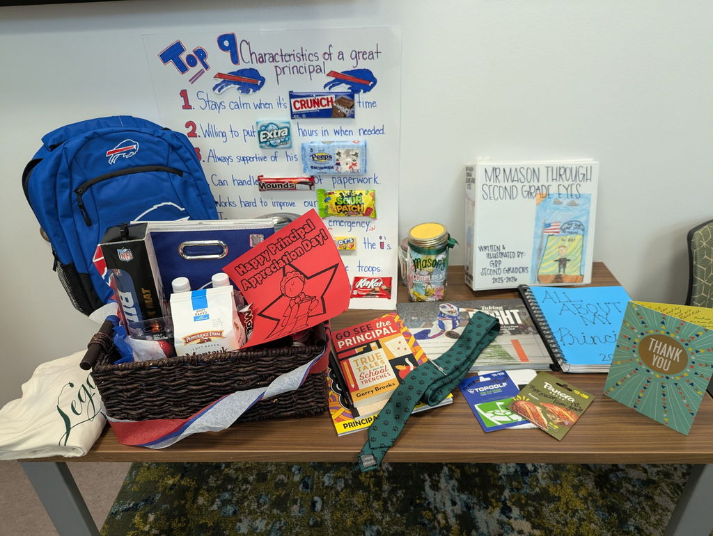 gifts for Mr Mason from GBP students and staff