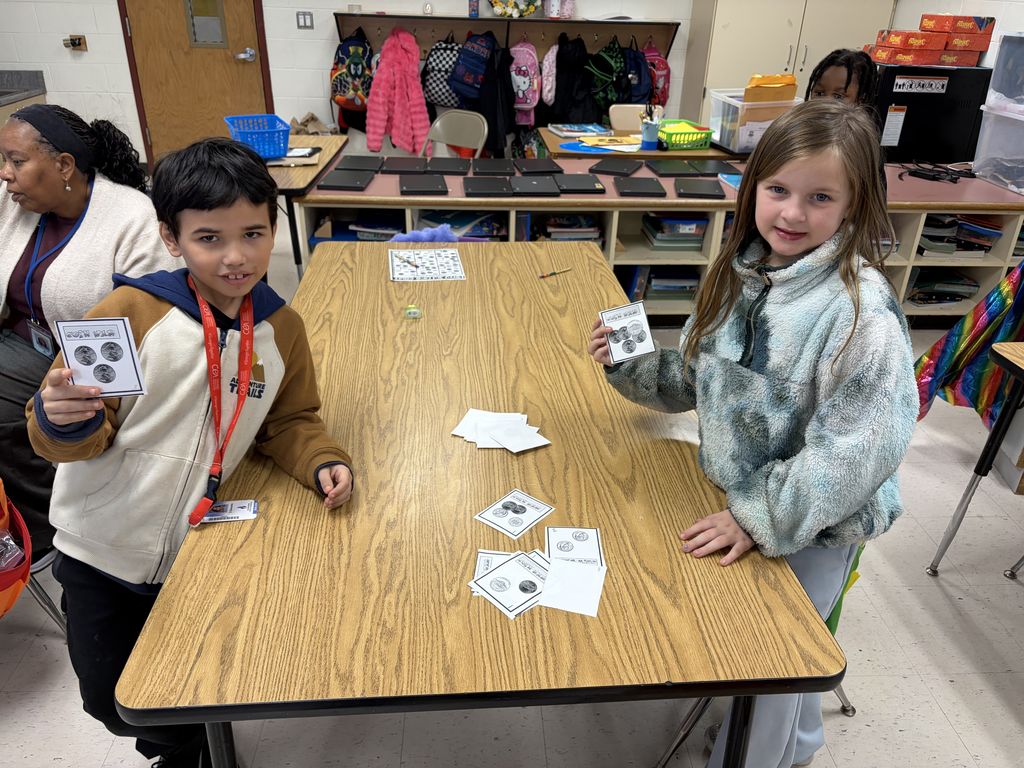 Ms. Lloyd's Class practicing $.