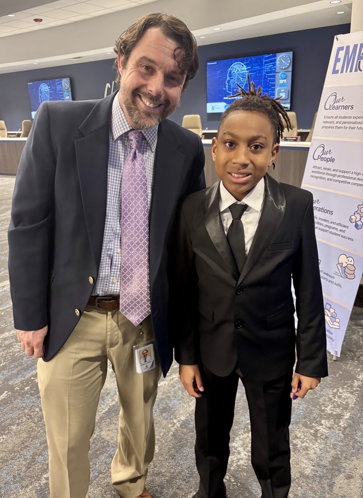 STudent Jovan and principal Dr. Bolden