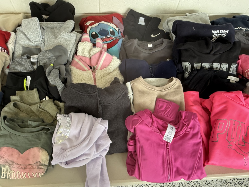 hoodies in the lost and found