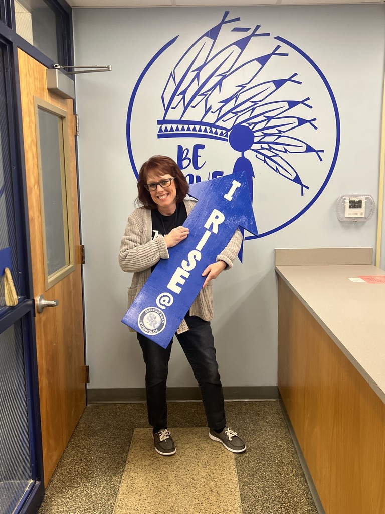 Mrs. Gilmore with RISE arrow!