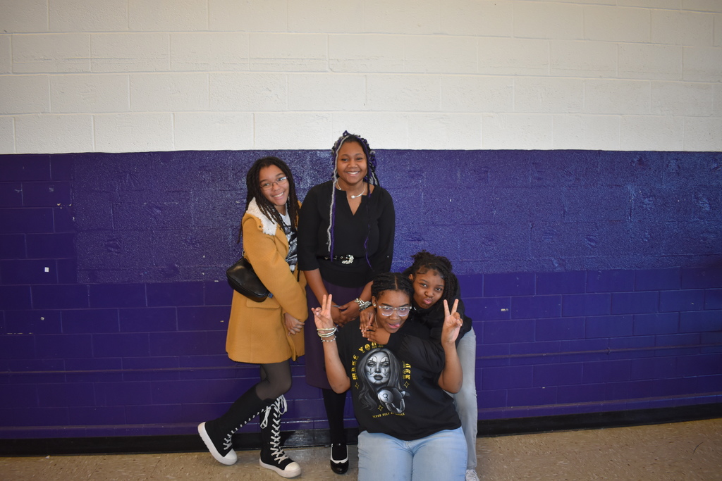 Four students dressed for Success day.