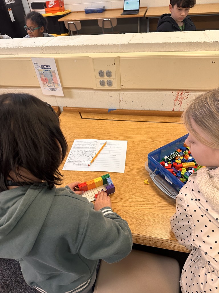 students work in partners to build an animal transportation structure