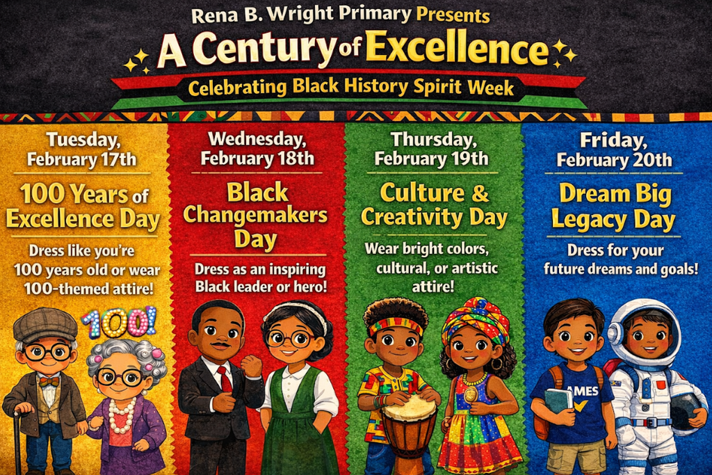 Black History Month Spirit Week Flyer