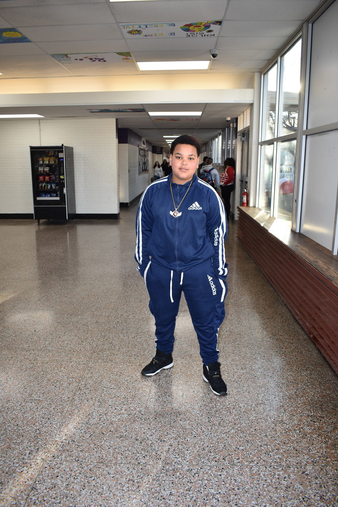 A student dressed like an athlete