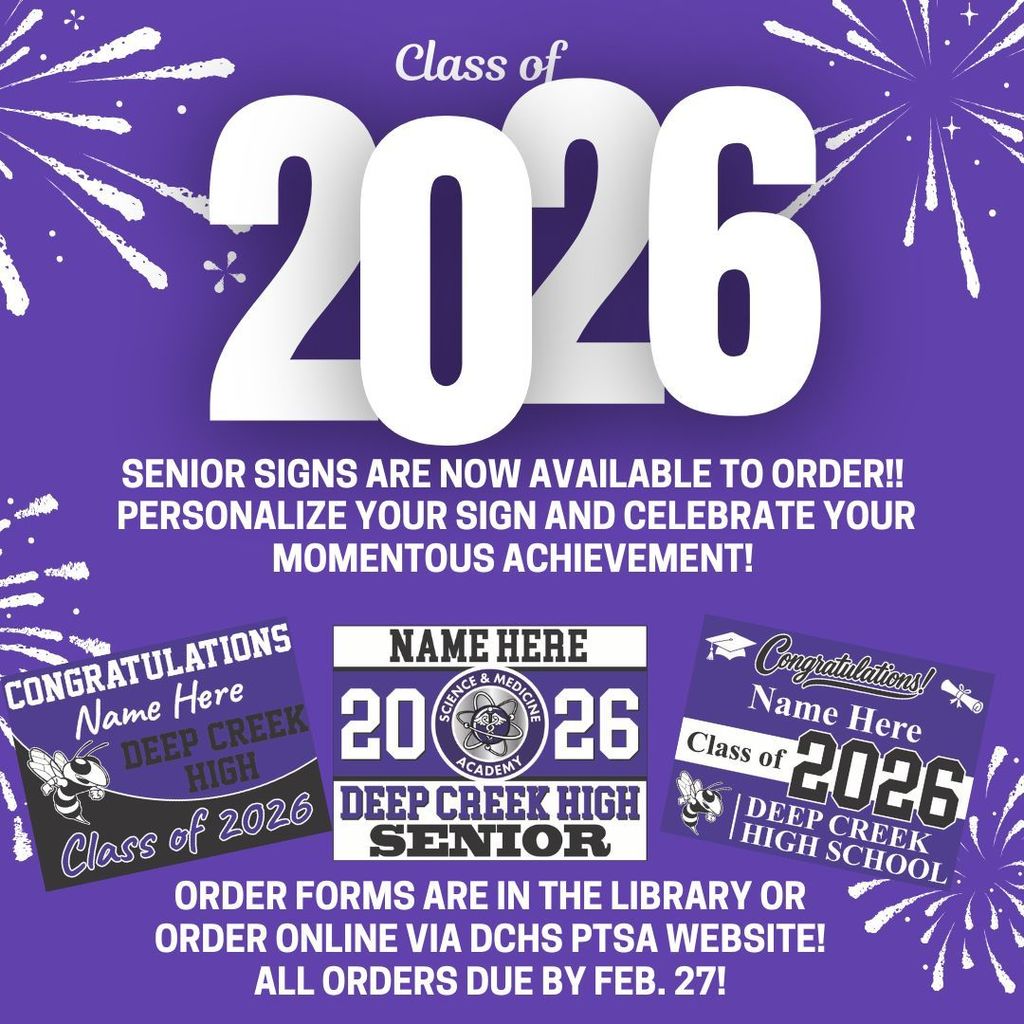 Senior Yard Sign Flyer