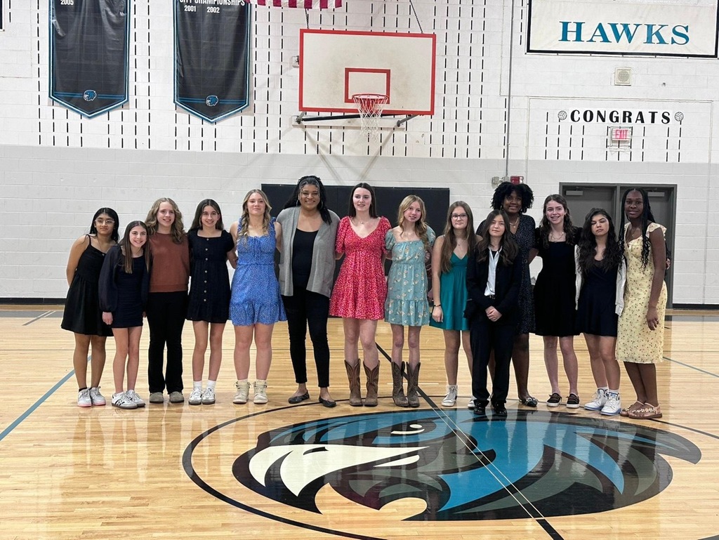 student athletes at award ceremony