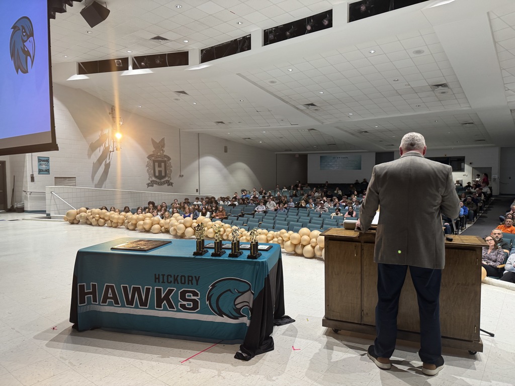 student athletes at award ceremony